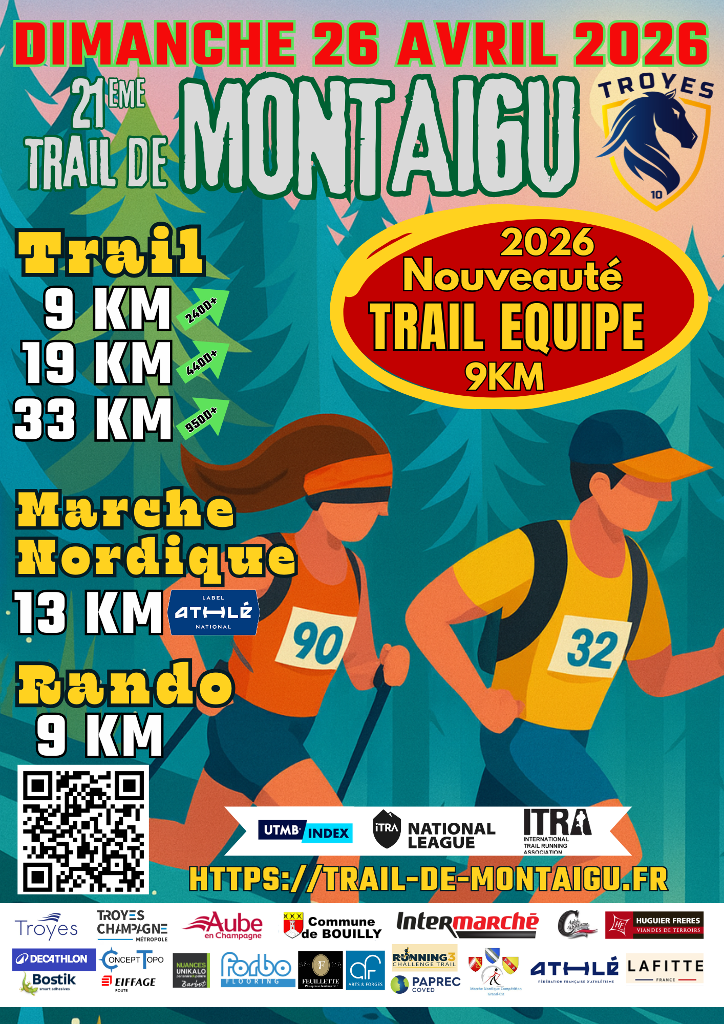 Affiche Trail de Montaigu 2026